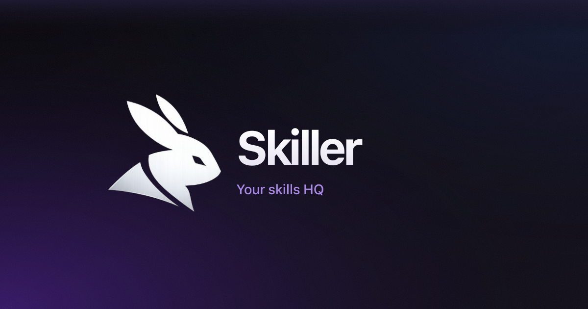 [Skiller] - A desktop app for keeping AI coding-agent skills in one place logo